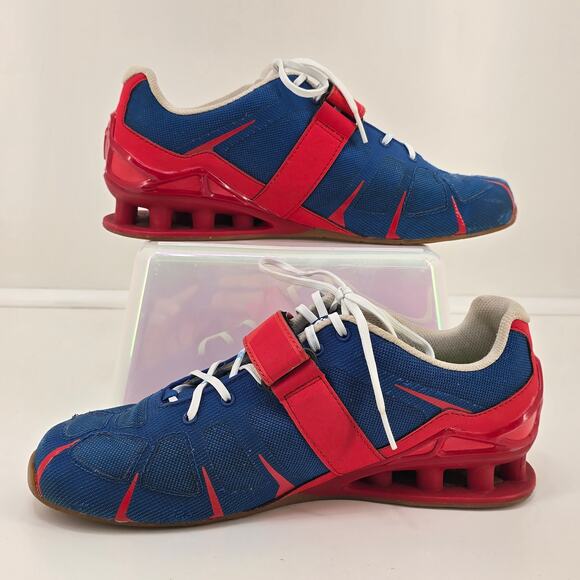 Inov-8 Fastlift 360 Training Shoes Blue Red Weight Lifting 2020 Model - Picture 2 of 9